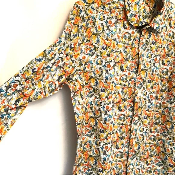 ETON Floral Slim Fit Button Down Shirt - Picture 5 of 8